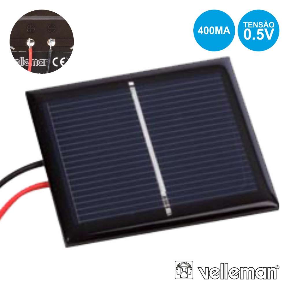 PAINEL FOTOVOLT?ICO 0.5V-400MA VELLEMAN