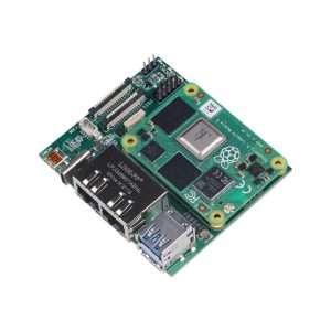 Placa de expansão com Raspberry Pi CM4 Compute Module 4, Dual Gigabit Ethernet NICs, 4GB RAM/32GB eMMC e suporte p/ OpenWRT