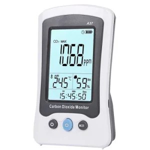 Medidor de CO2, temperatura e humidade - 5000 ppm - bateria