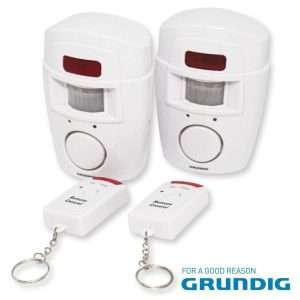 Alarme C/ 2 Sensores PIR e 2 Comandos GRUNDIG
