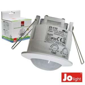 DETECTOR DE MOVIMENTOS PIR Ø45MM P/ ENCASTRAR