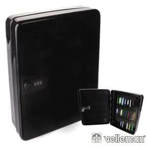 CHAVEIRO PAREDE 46 CHAVES C/ BLOQUEIO 3 DÍGITOS VELLEMAN