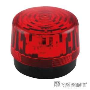 LÂMPADA ESTROBOSCÓPICA 12VDC VERMELHO VELLEMAN