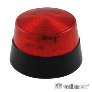 LÂMPADA ESTROBOSCÓPICA 15 LEDS VERMELHO VELLEMAN