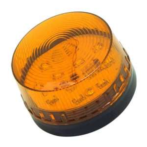 Sinalizador LED Intermitente Laranja 12V Ø72.8x63mm