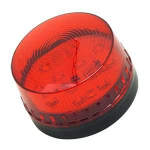 Sinalizador LED Intermitente Vermelho 12V Ø72.8x63mm