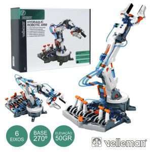 KIT BRAÇO HIDRÁULICO BASE 180º ATÉ 50G 229 PEÇAS VELLEMAN