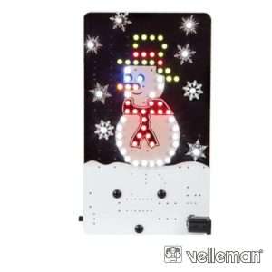 KIT BONECO DE NEVE C/ 69 LEDS COLORIDOS VELLEMAN