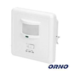Detetor de Movimentos PIR P/ Encastrar Branco ORNO