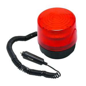 Sinalizador LED Intermitente Vermelho 12V Ficha Isqueiro
