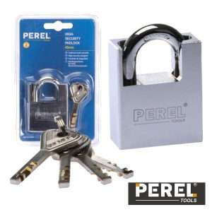 CADEADO DE ALTA SEGURANÇA 45MM 4 CHAVES PEREL