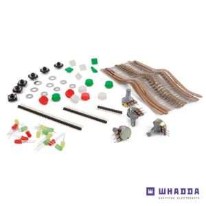 Kit de Acessórios de Eletrónica C/ Caixa Transparente WHADDA