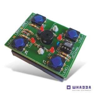 Kit Teste de Reflexos 4 Botões E LEDS WHADDA