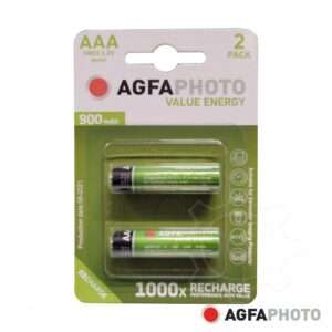 Pilha Recarreg?vel AAA 1.2V 900mAh 2x Blister AGFAPHOTO