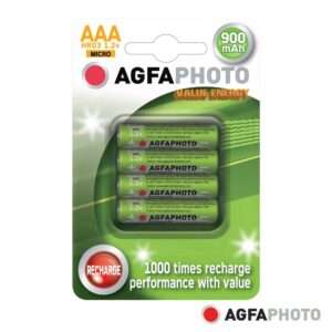 Pilha Recarreg?vel AAA 1.2V 900mAh 4x Blister AGFAPHOTO
