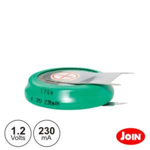 BATERIA NI-MH 1.2V 230MA COM PATILHAS JOIN