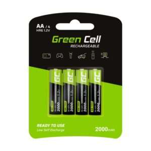 Pilha Recarregável AA 1.2V 2000mAh 4x Blister GREEN CELL