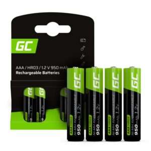 Pilha Recarregável AAA 1.2V 950mAh 4x Blister GREEN CELL