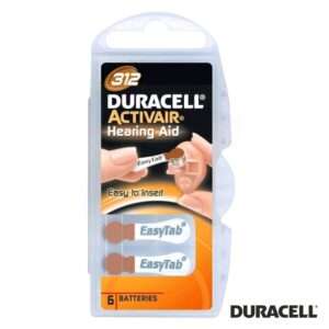 Pilha Bot?o DA312 Hearing Aid 6x Blister DURACELL